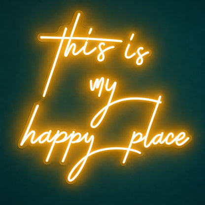 This Is My Happy Place LED Neon Sign - product hero