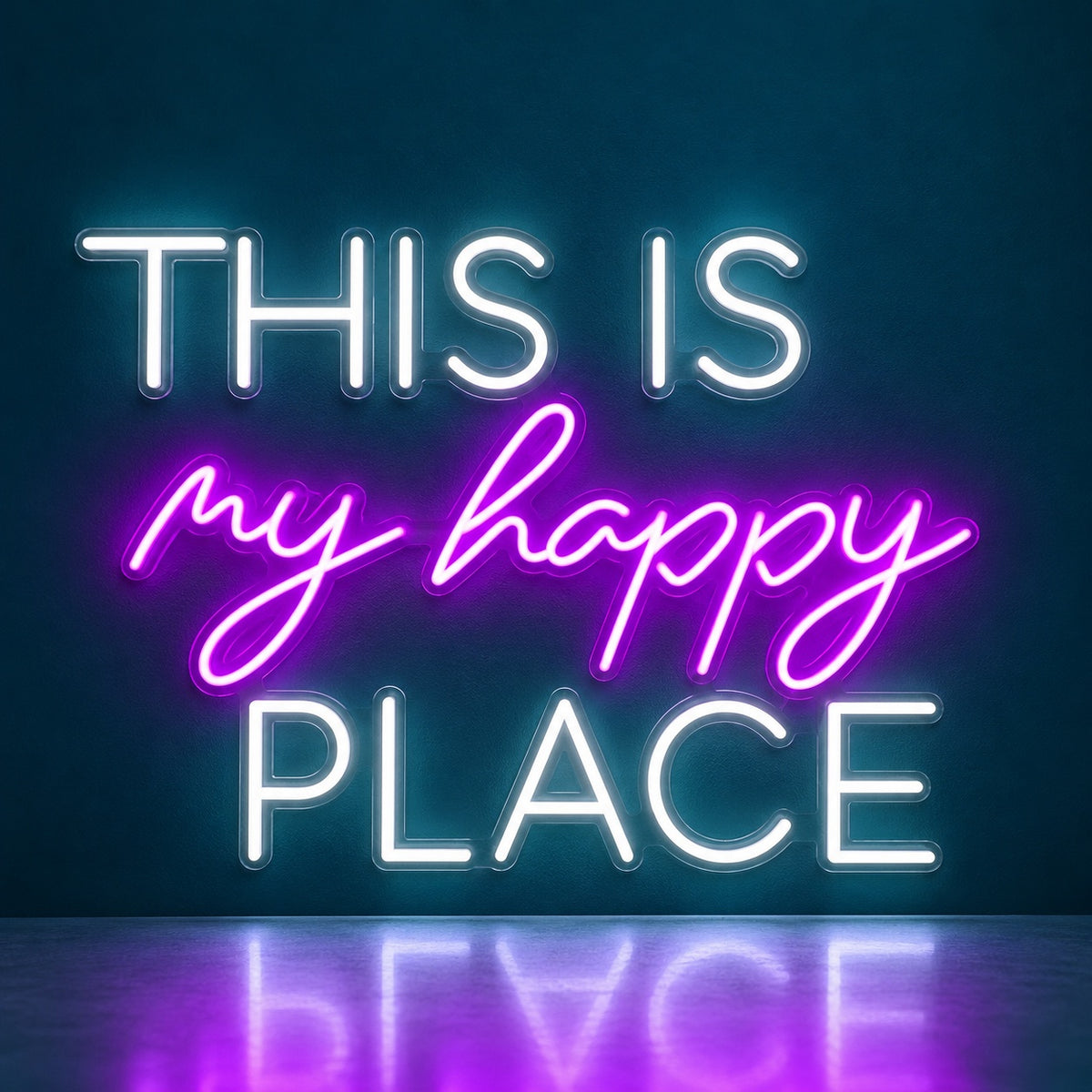 This Is My Happy Place LED Neon Sign - product hero