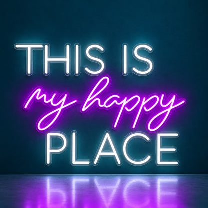This Is My Happy Place LED Neon Sign - product hero