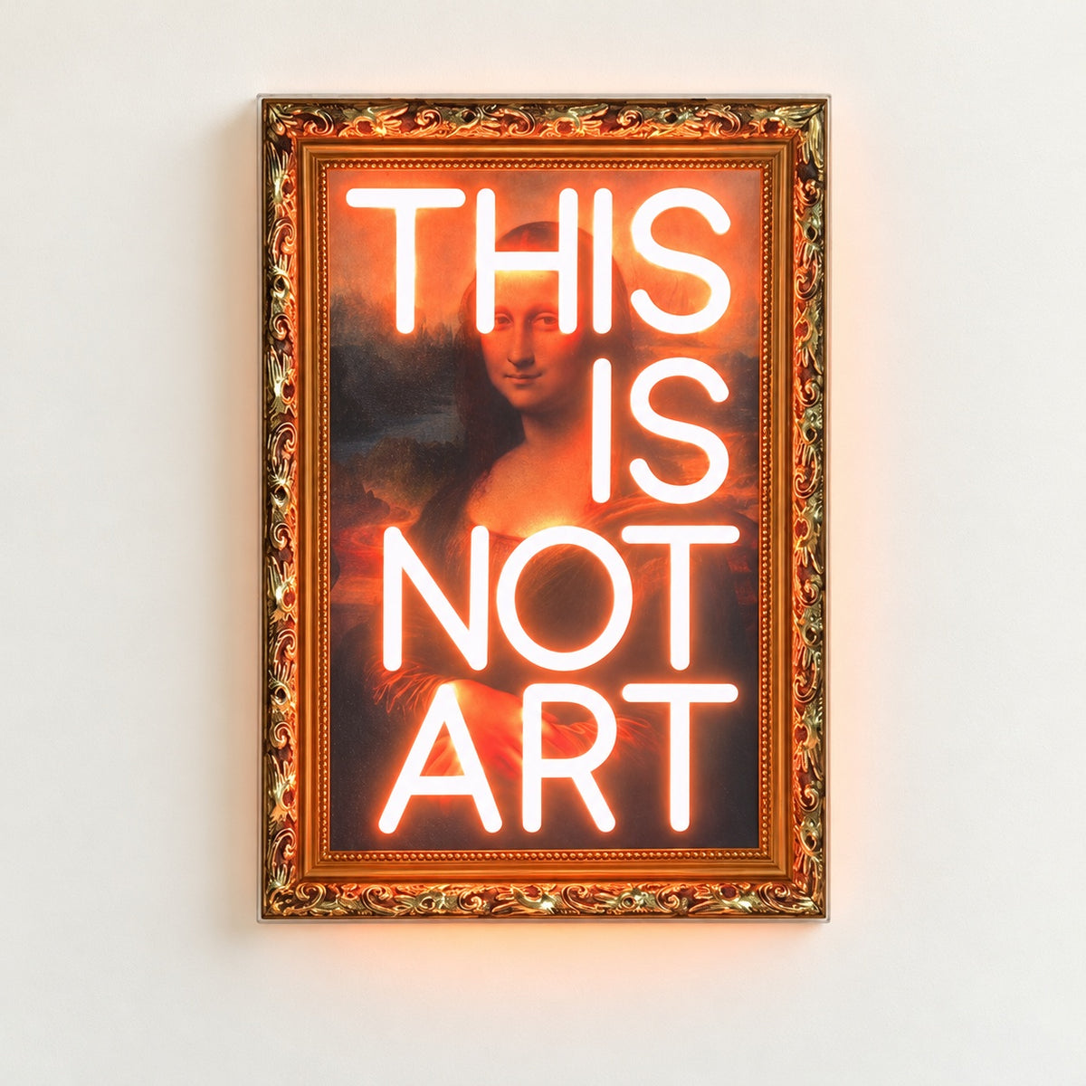 This Is Not Art LED Neon Sign - natural light view