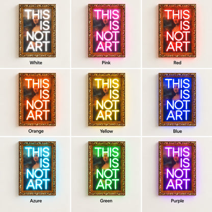 This Is Not Art LED Neon Sign - nine-color grid