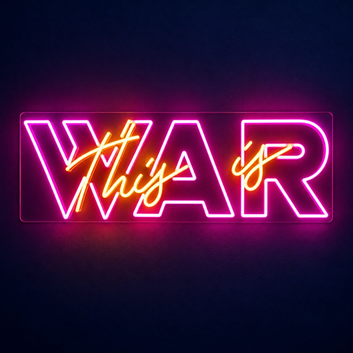 This Is War LED Neon Sign - product hero