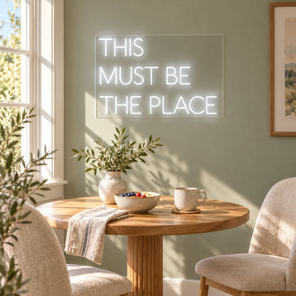 This Must Be The Place LED Neon Sign - lifestyle view