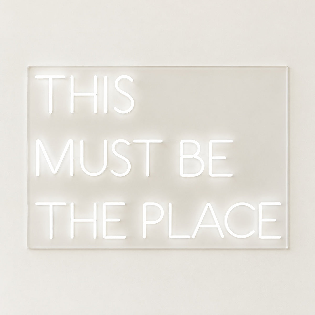 This Must Be The Place LED Neon Sign - natural light view