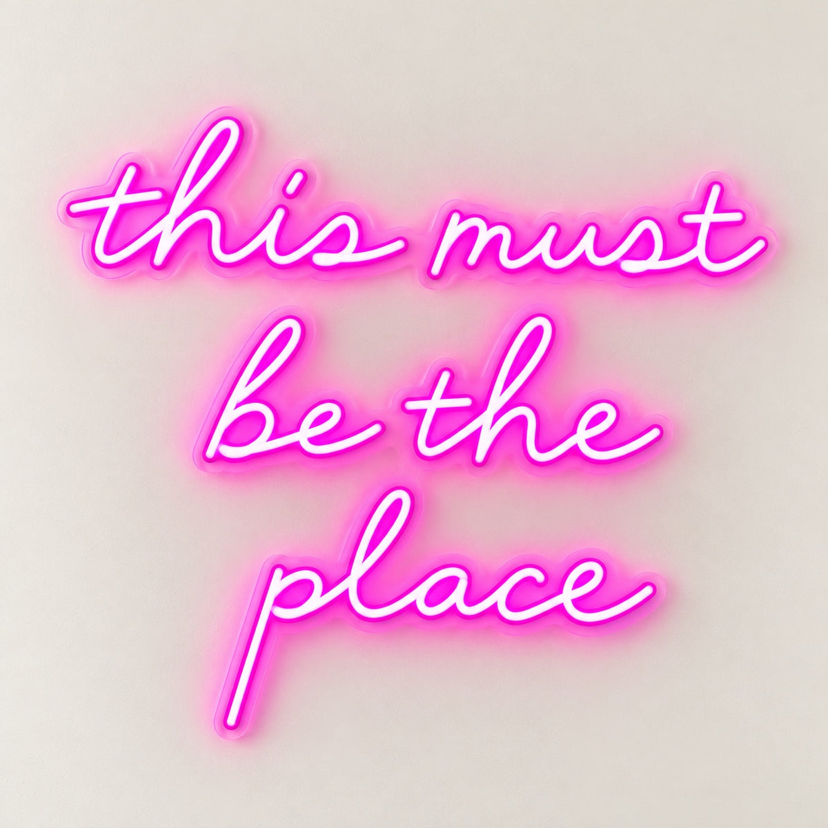 This Must Be The Place LED Neon Sign - natural light view
