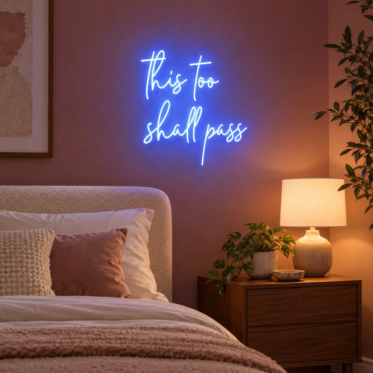 This Too Shall Pass LED Neon Sign - advertising view