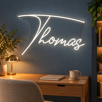 Thomas LED Neon Sign - advertising view