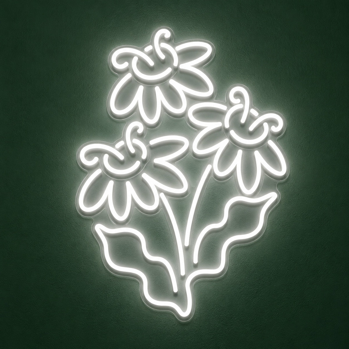 Three Daisy Flowers LED Neon Sign - product hero