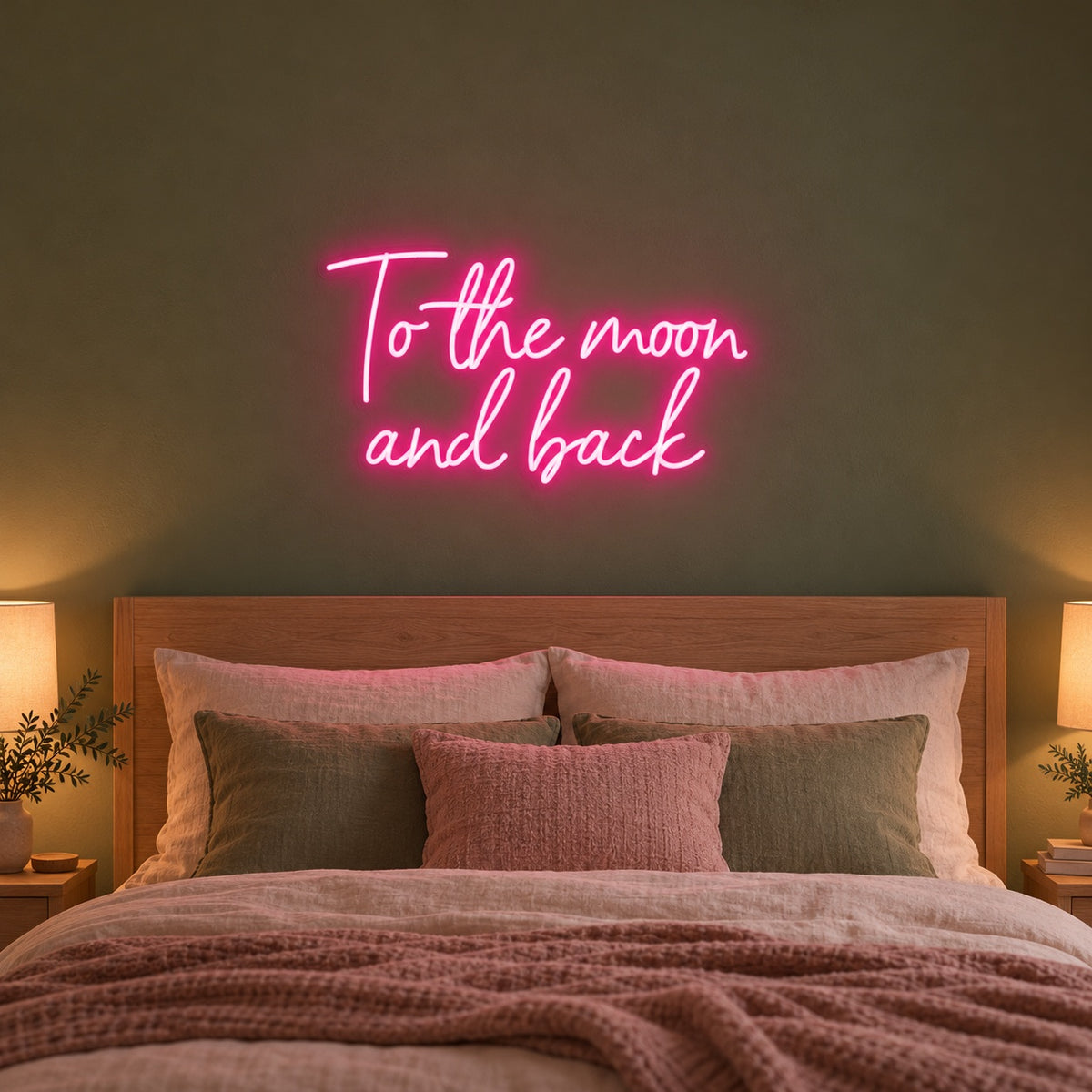 To The Moon And Back LED Neon Sign - advertising view