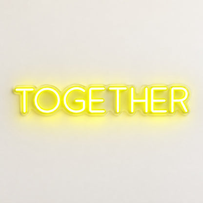 Together LED Neon Sign - natural light view