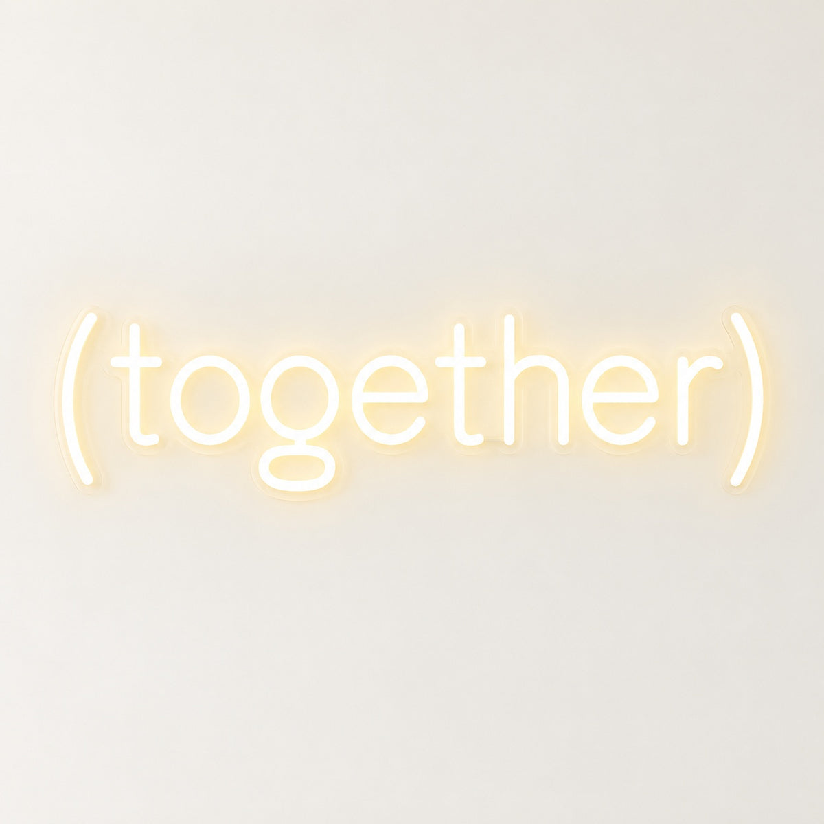 Together LED Neon Sign - natural light view