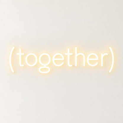 Together LED Neon Sign - natural light view