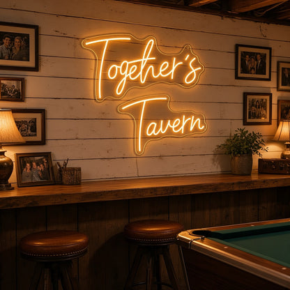 Together's Tavern LED Neon Sign - lifestyle view