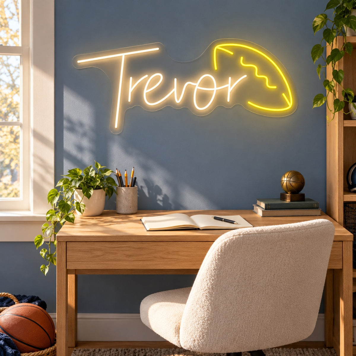 Trevor LED Neon Sign - lifestyle view
