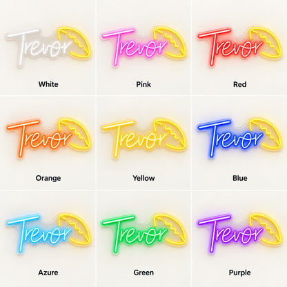 Trevor LED Neon Sign - nine-color grid