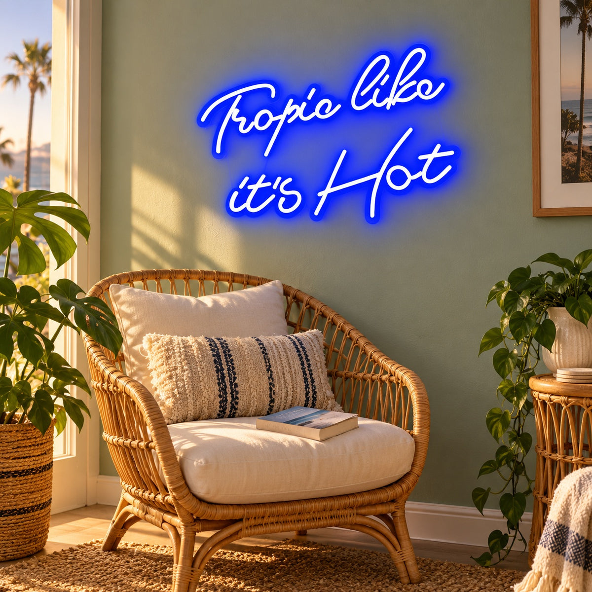Tropic Like It's Hot LED Neon Sign - lifestyle view