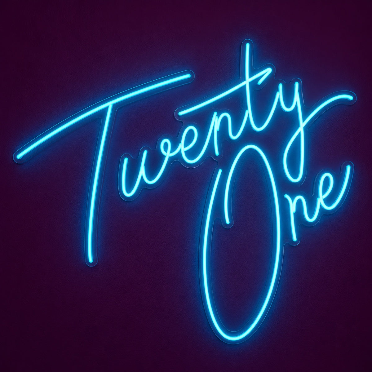 Twenty One LED Neon Sign - product hero