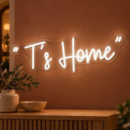T’s Home LED Neon Sign - advertising view