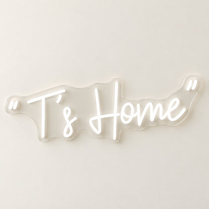 T’s Home LED Neon Sign - natural light view