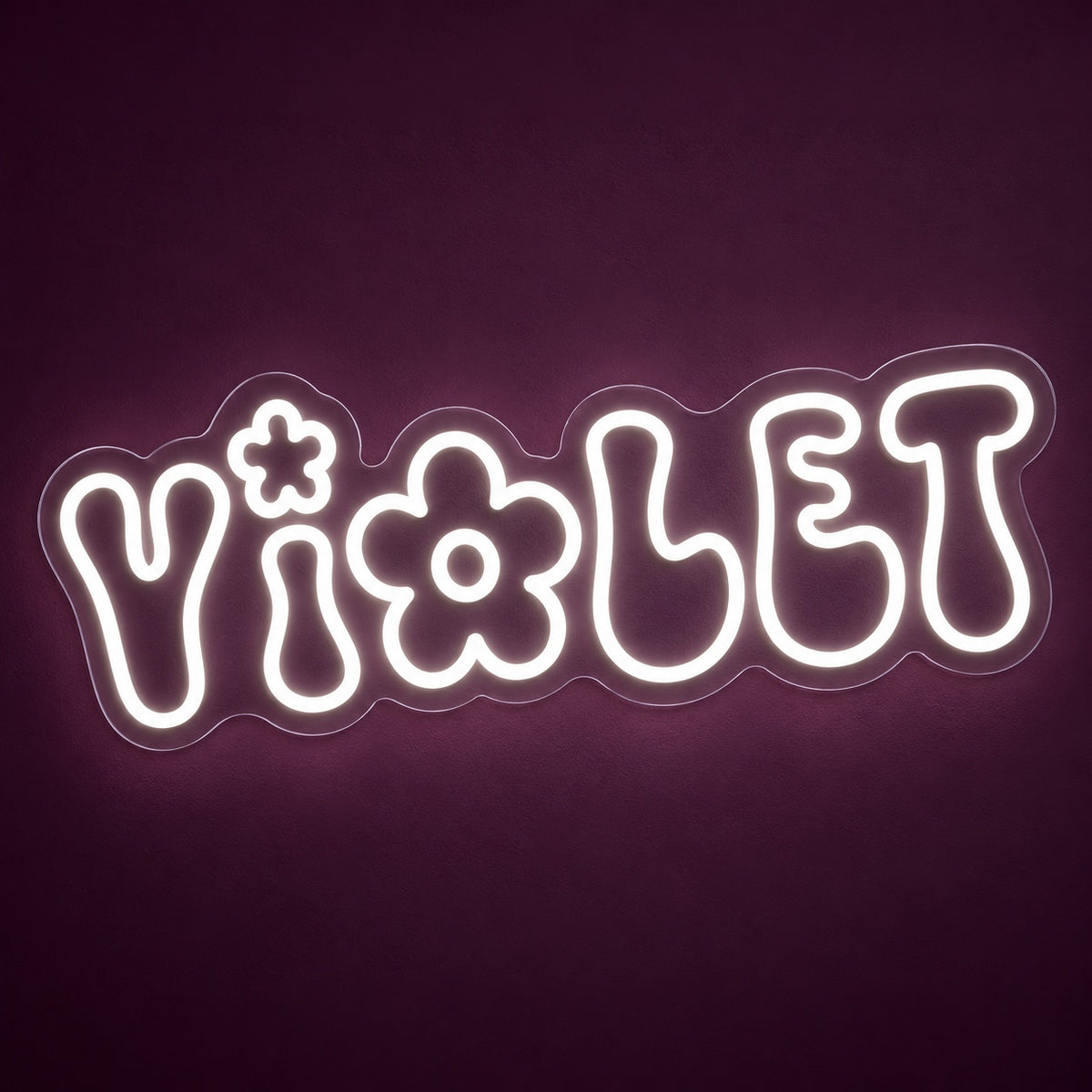 Violet LED Neon Sign - product hero