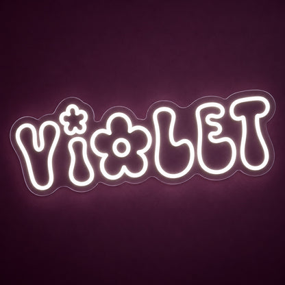 Violet LED Neon Sign - product hero