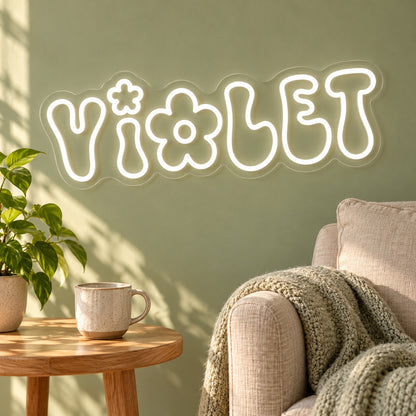 Violet LED Neon Sign - lifestyle view