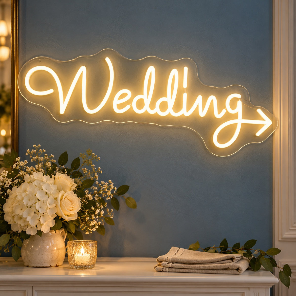 Wedding LED Neon Sign - advertising view