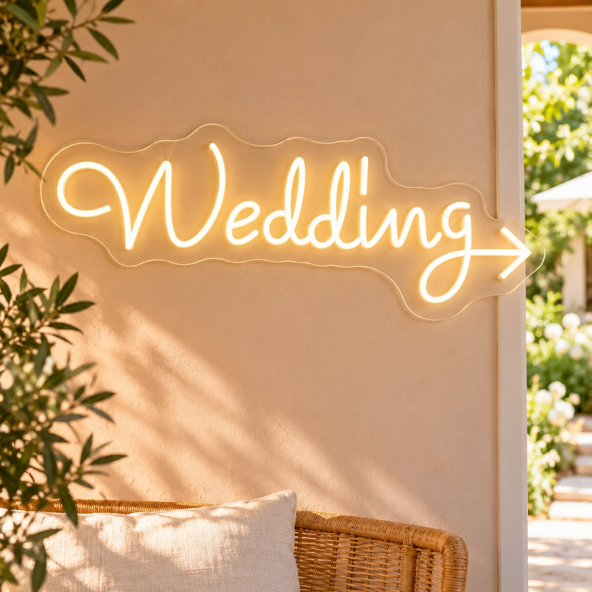 Wedding LED Neon Sign - lifestyle view