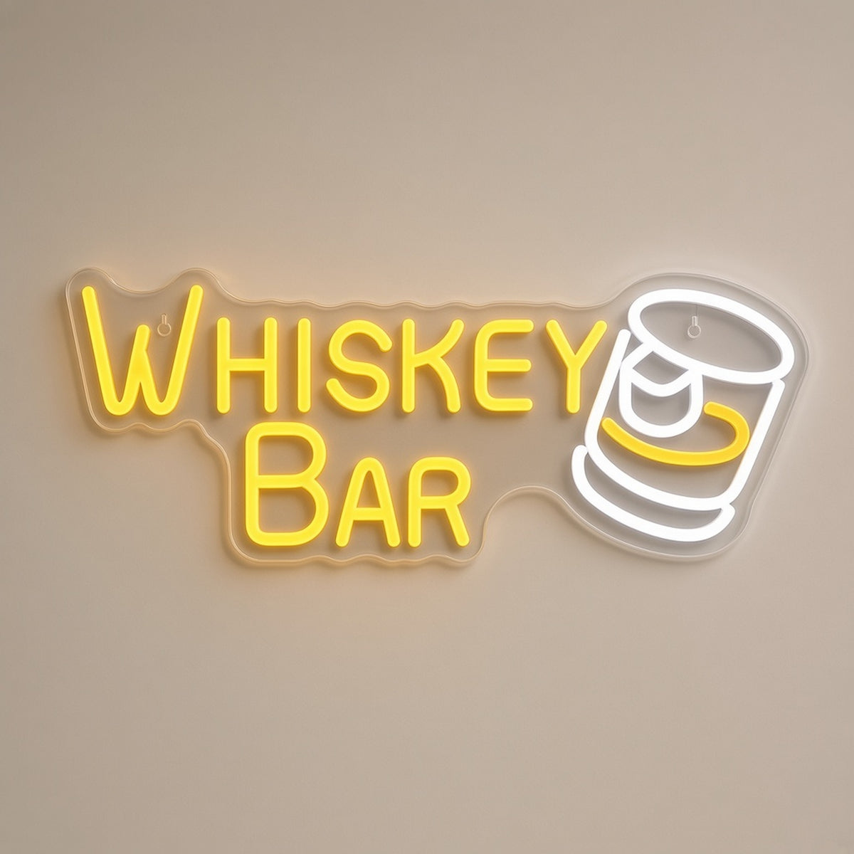 Whiskey Bar LED Neon Sign - natural light view