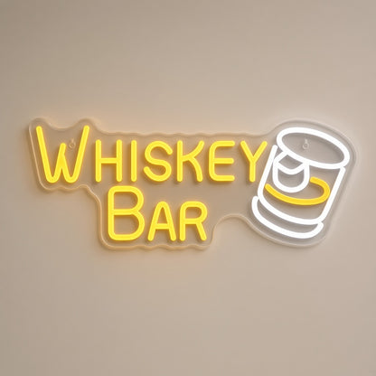 Whiskey Bar LED Neon Sign - natural light view
