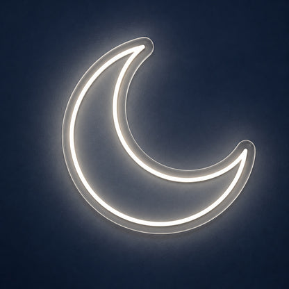 Crescent Moon LED Neon Sign - product hero
