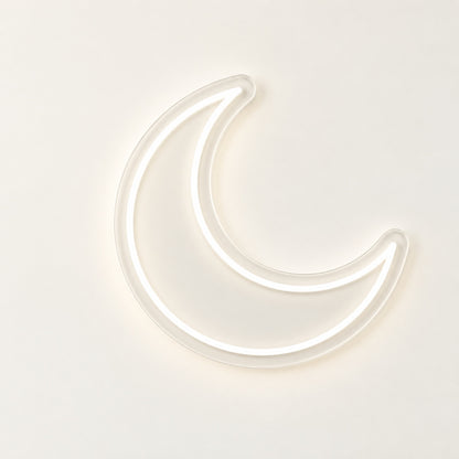 Crescent Moon LED Neon Sign - natural light view