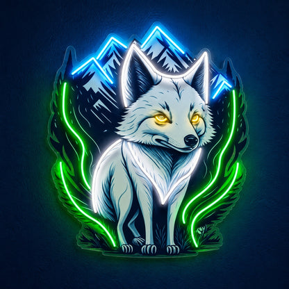 Wolf Mountains LED Neon Sign - product hero