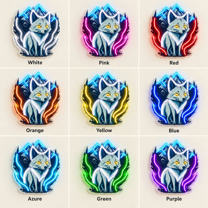 Wolf Mountains LED Neon Sign - nine-color grid