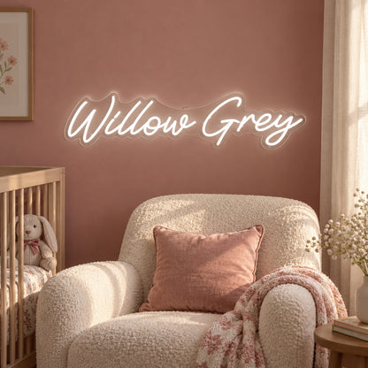 Willow LED Neon Sign - advertising view