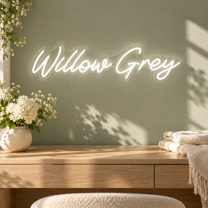 Willow LED Neon Sign - lifestyle view