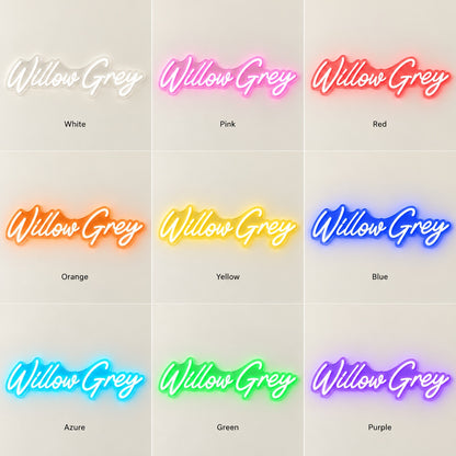 Willow LED Neon Sign - nine-color grid