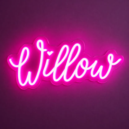 Willow LED Neon Sign - product hero