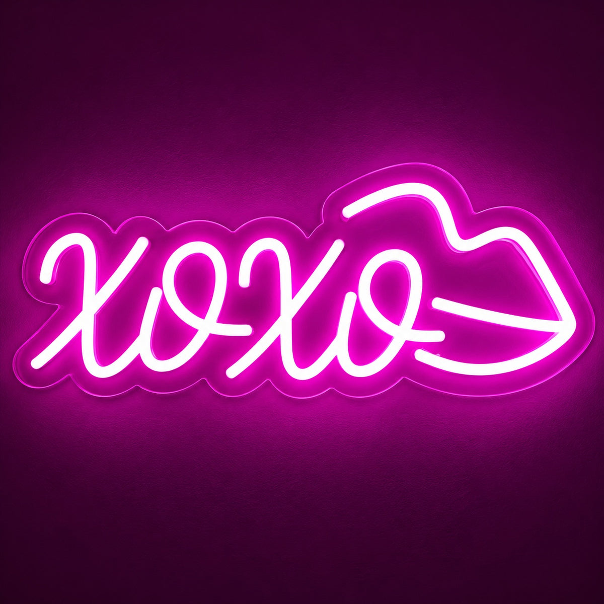 Xoxo Lips LED Neon Sign - product hero