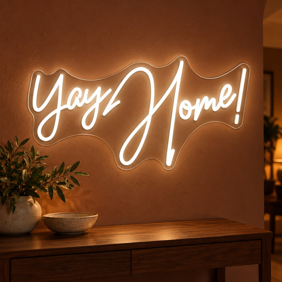 Yay Home! LED Neon Sign - advertising view