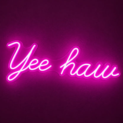 Yee Haw LED Neon Sign - product hero