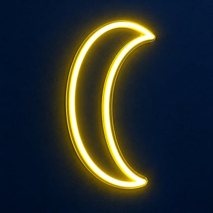 Crescent Moon LED Neon Sign - product hero