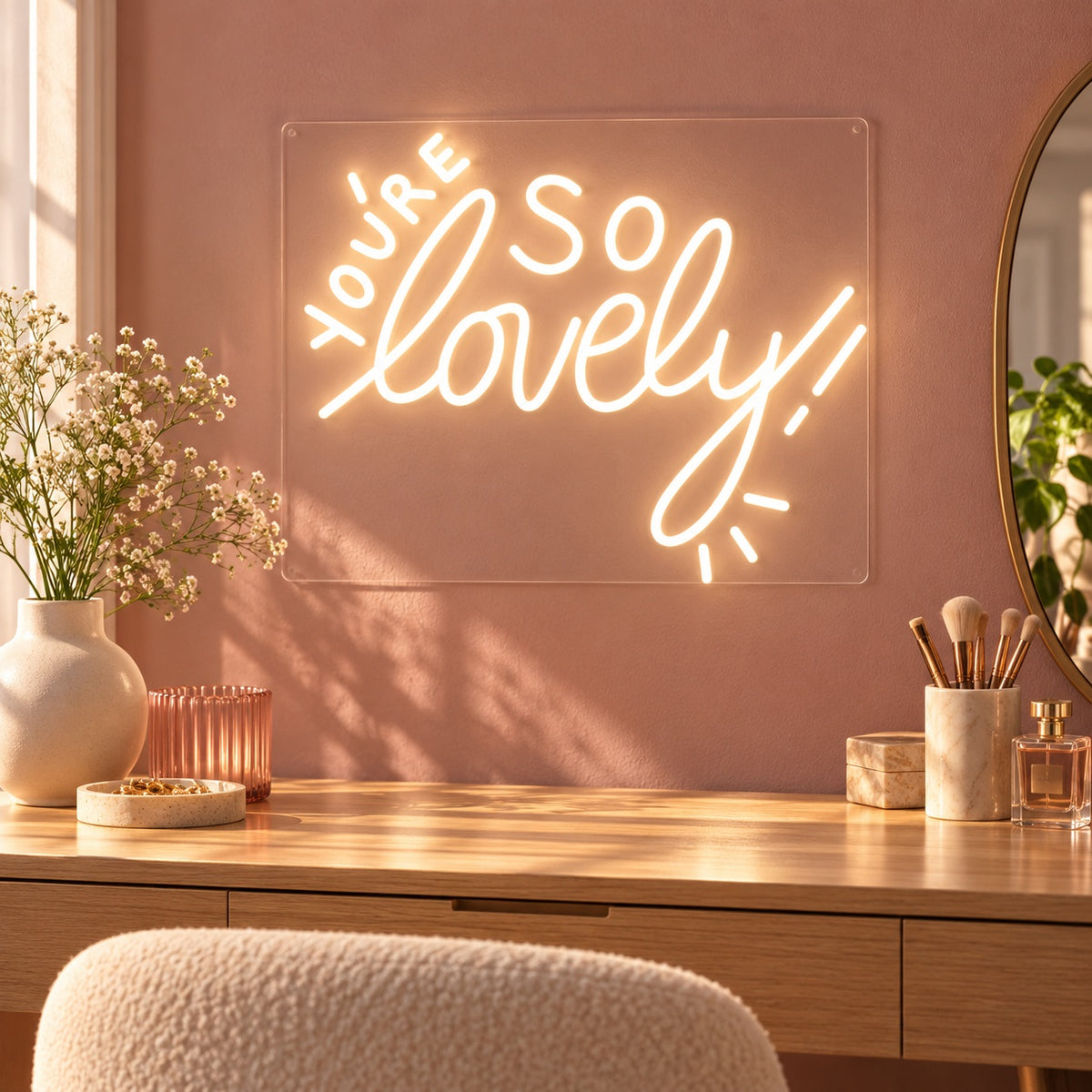 You're So Lovely LED Neon Sign - advertising view