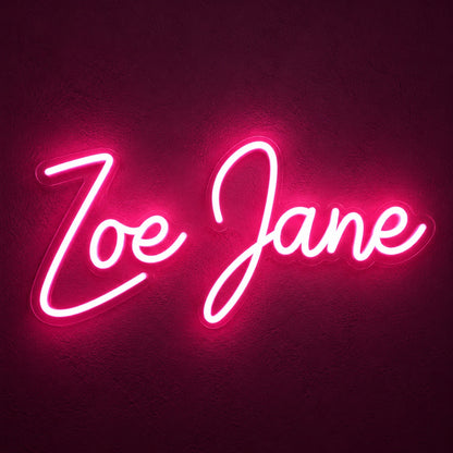 Zoe Jane LED Neon Sign - product hero