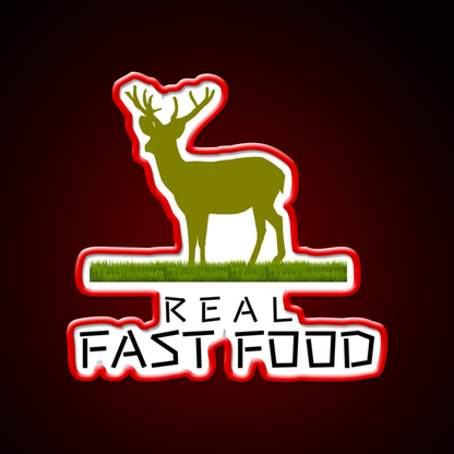 Real Fast Food Led Neon Sign For Burger Place Rgb Color