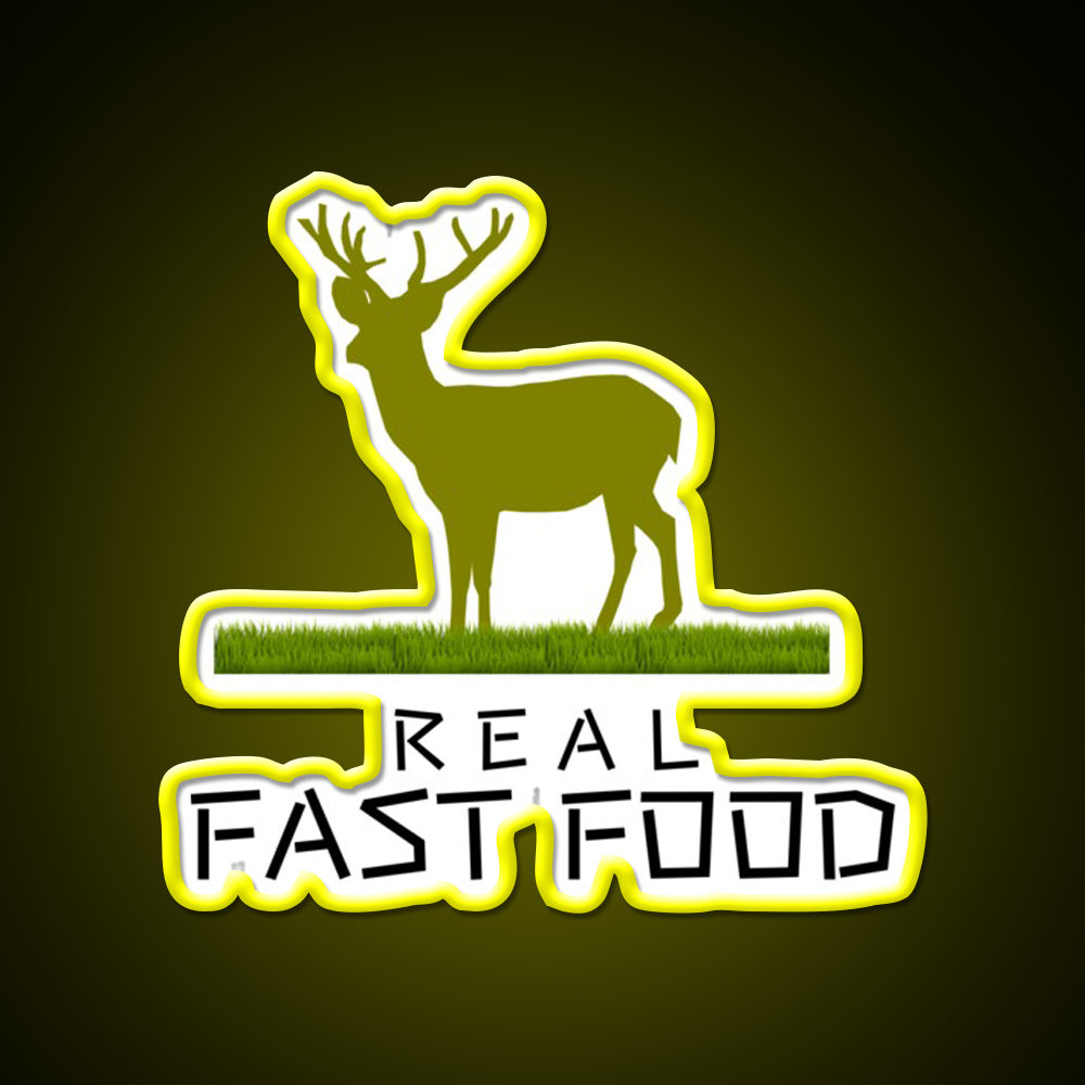 Real Fast Food Led Neon Sign For Burger Place Rgb Color