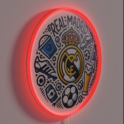 Real Madrid Ultras Soccer Beer Rgb Led Neon Sign - Shineneon