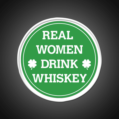 Real Women Drink Whiskey Drink Bar Led Neon Sign Rgb Color - Shineneon