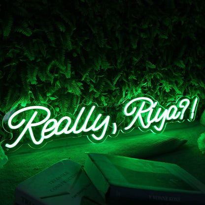 Really Riya Green Led Neon Sign - Shineneon