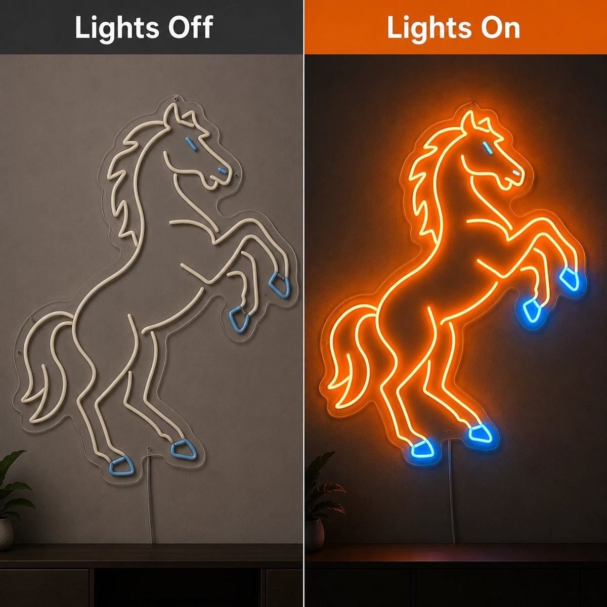 Rearing Horse LED Neon Sign - Shineneon